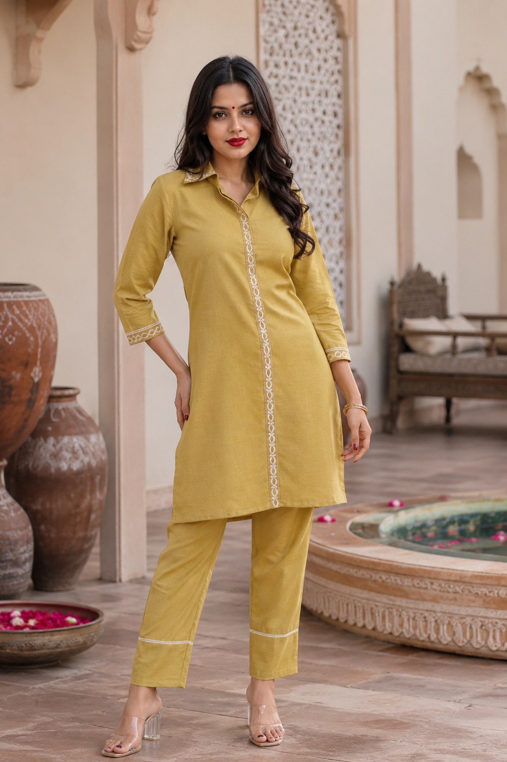 Mustard contemporary set